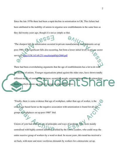 Trade Unionism in the UK