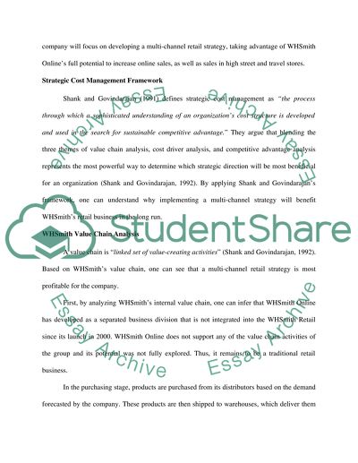 Strategic Cost Management Framework