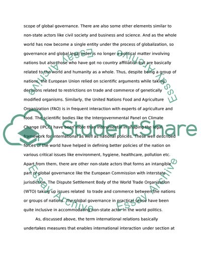 Role of Non-State Players in Legislating Law