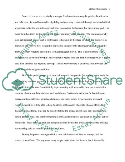 Stem Cell from Christian Perspective