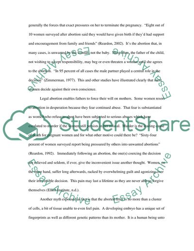 Just Say No to Abortion