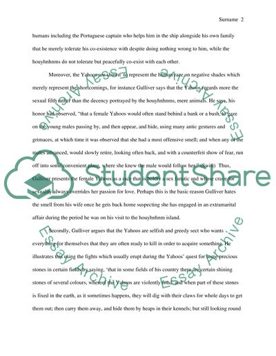 Representation of the Yahoos