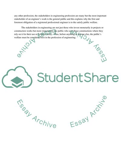 Obligation of Registered Professional Engineers