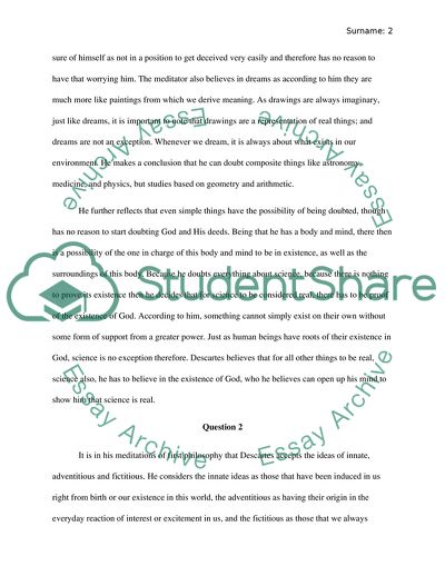 Meditations of Philosophy