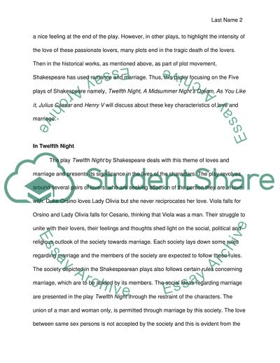 Characteristics of Shakespeare Plays