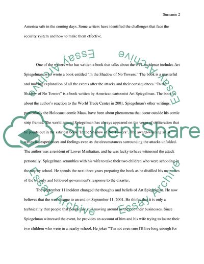 The effect of 9/11 on literature and works of Art Spiegelman