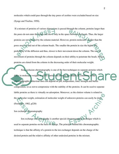 Enzyme Technology, Size Exclusion Chromatography