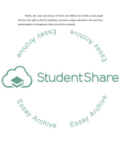 Bolivars Idea of Government