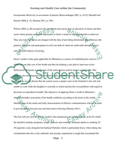 Nursing and Health Care within the Community