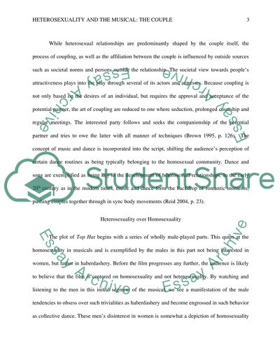 Heterosexuality and the Musical: The Couple