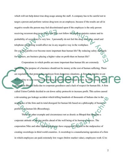 Social problems questions