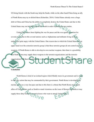 What is the Threat to the US from North Korea