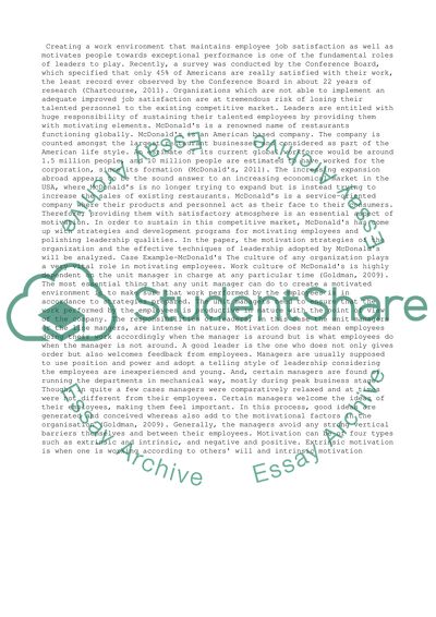 Creating a Motivating Work Setting