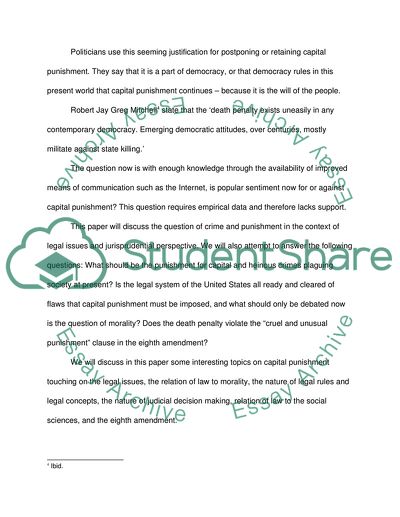 For Capital Punishment