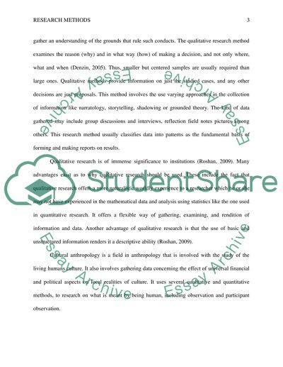 Research Methods Applied in Sociology