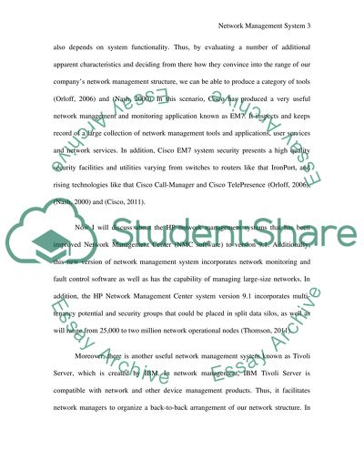 Network Management System