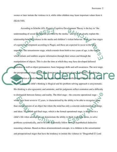 Dragonball Z: Lord Slug and Piagets Cognitive Stages of Development