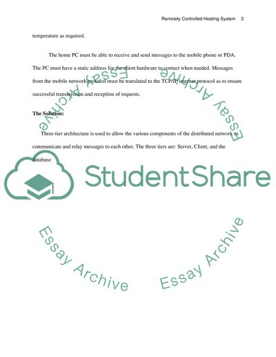 Remotely Controlled Heating System