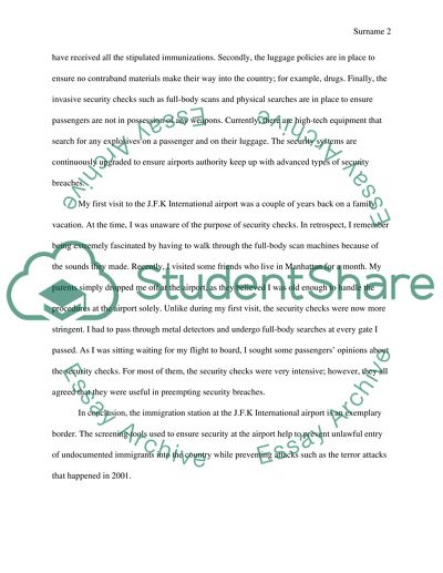 Immigration Station at the John Kennedy Airport