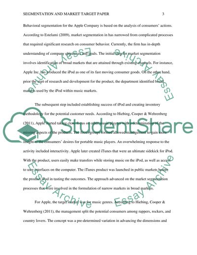 Segmentation and Market Target Analysis