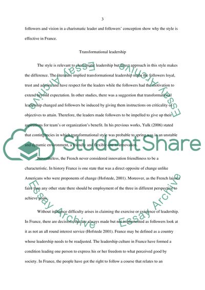 Leadership Style in France