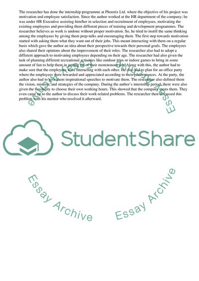 Motivation and Employee Satisfaction