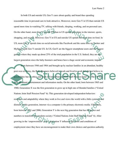 Generation Y Time Spending Patterns