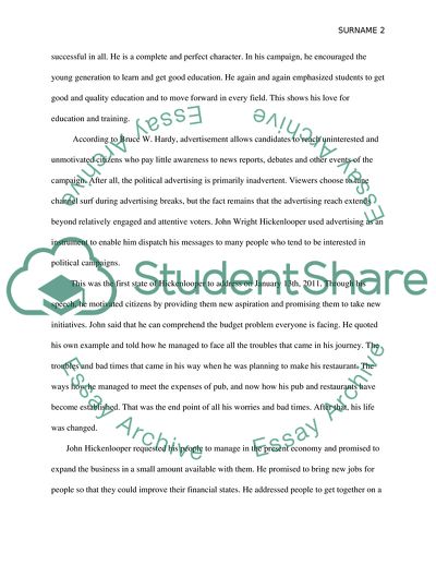 Political Advertising in United States Campaigns