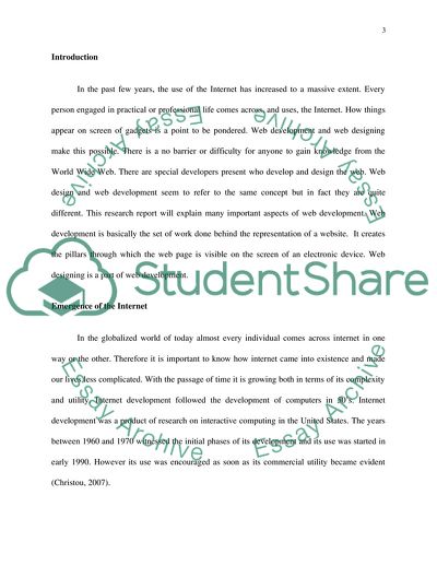 Web Development and Emerging Standards