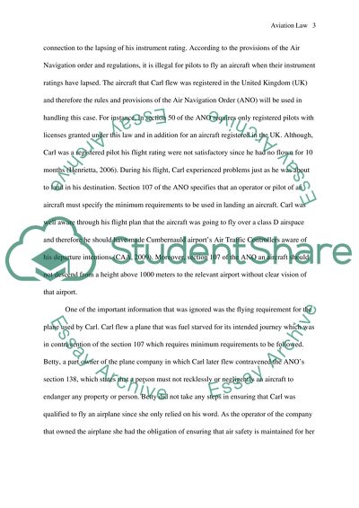 Analyzing Aviation Law Scenarios