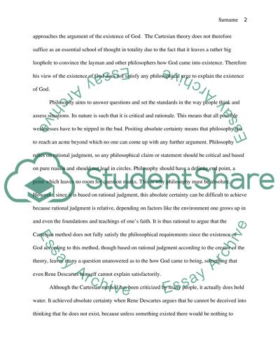 The Cartesian Method