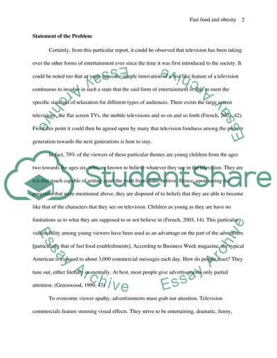 The Impact of Fast Food Marketing on obesity