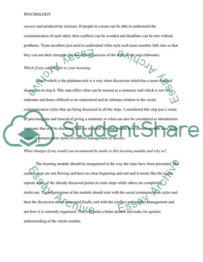 The Four Behavioral Styles and Conflict