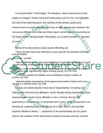 How significant a problem is youth offending