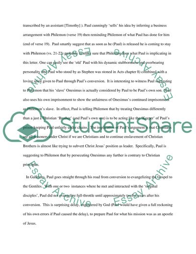 The Old Testament Law, Galatians and Philemon