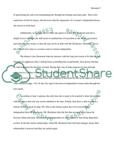 Theme of conflict in Charlotte Brontes novel Jane Eyre