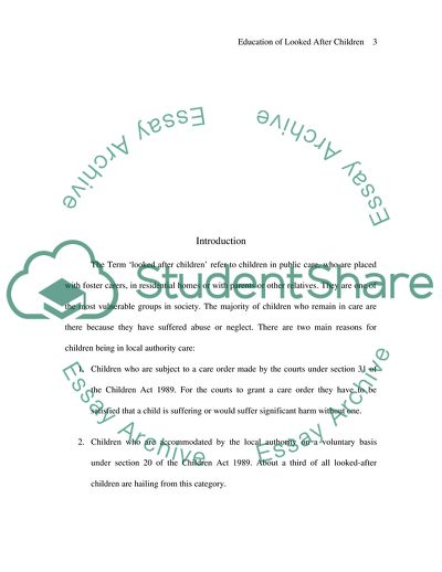 Educating the Looked-After Kids