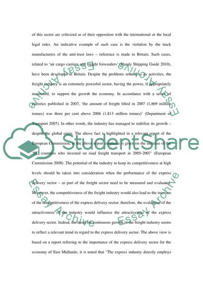 Express Delivery Sector