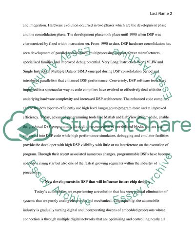 Current state-of-the-art in one of the EECS