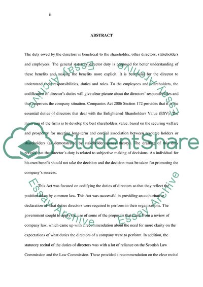 Companies Act 2006 and Modern Company Law