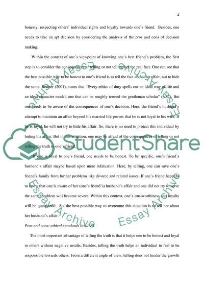 Ethical Dilemma - Is not Telling the Same as Lying