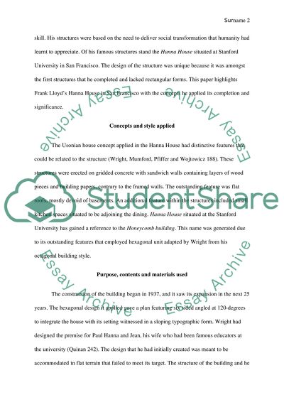 Frank Lloyd Wrights Hanna House