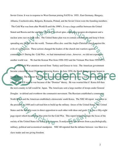 The Cold War: One Of The Most Studied Nonwars Of Century