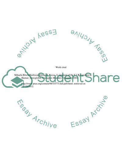 Hemoglobin conformation(the T to R transition of hemoglobin)