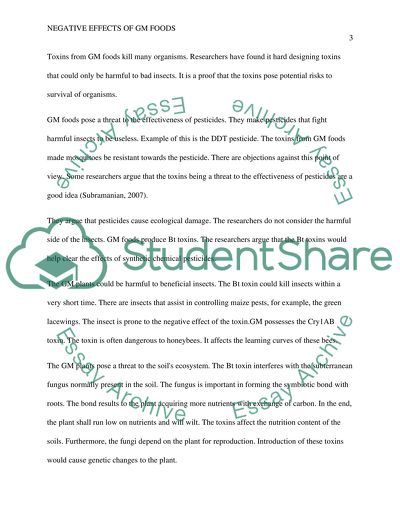 Safety Of Genetically Engineered Foods