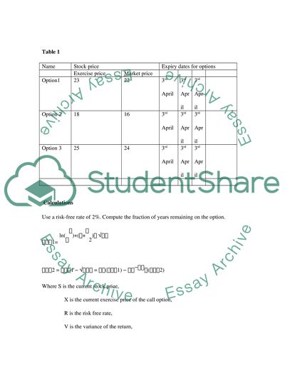 Finance Modeling
