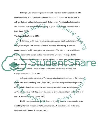 Health Care System in the United States