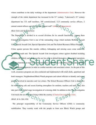 Lakewood WA Police Department