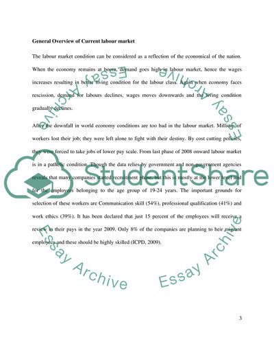 Labour Market in the UK and Personal Branding