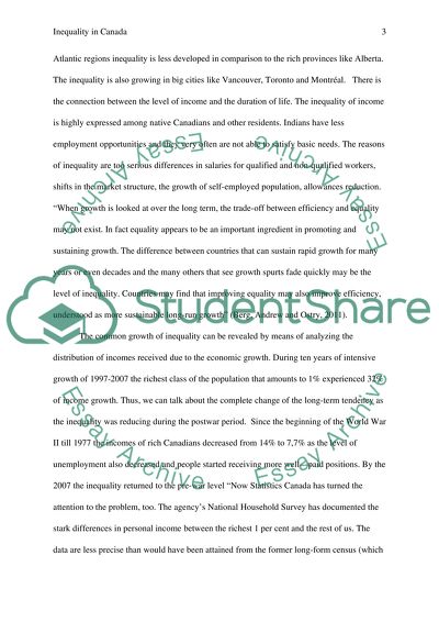 Inequality Issue in Canada